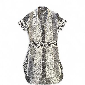 Alberto Makali Black and White Dress